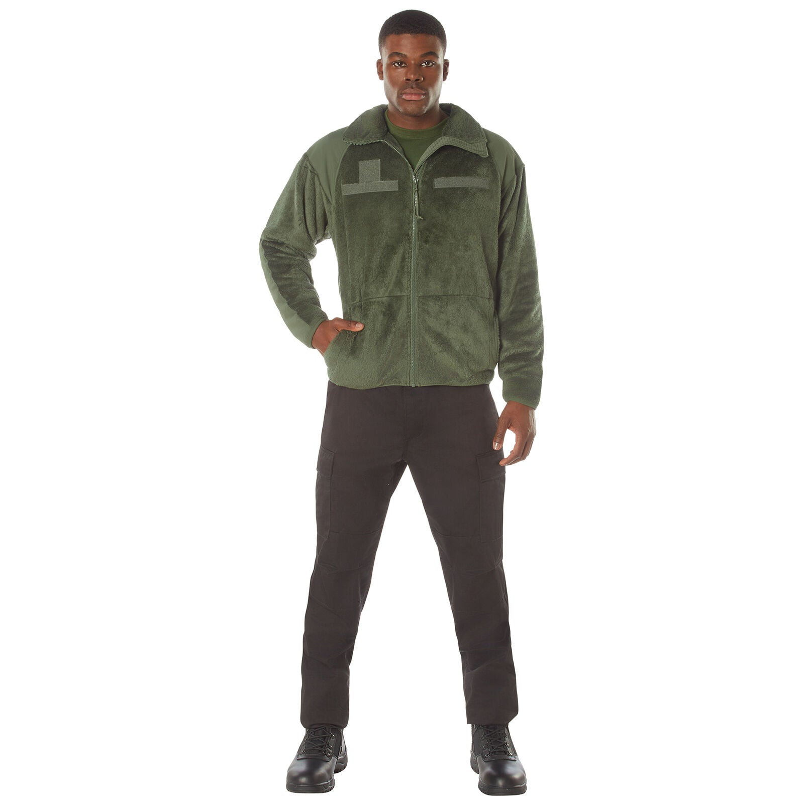 Men's Olive Drab Mid-Weight Fleece Jacket Rothco E.C.W.C.S. Gen III Fl –  Grunt Force