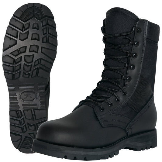 Men's Wide Width G.I. Type Sierra Sole Black Tactical Boots