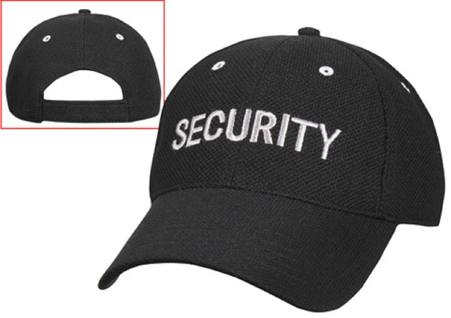 Rothco SECURITY Low Profile Mesh Cap w/ Hook and Loop Closure - Adjustable Fit
