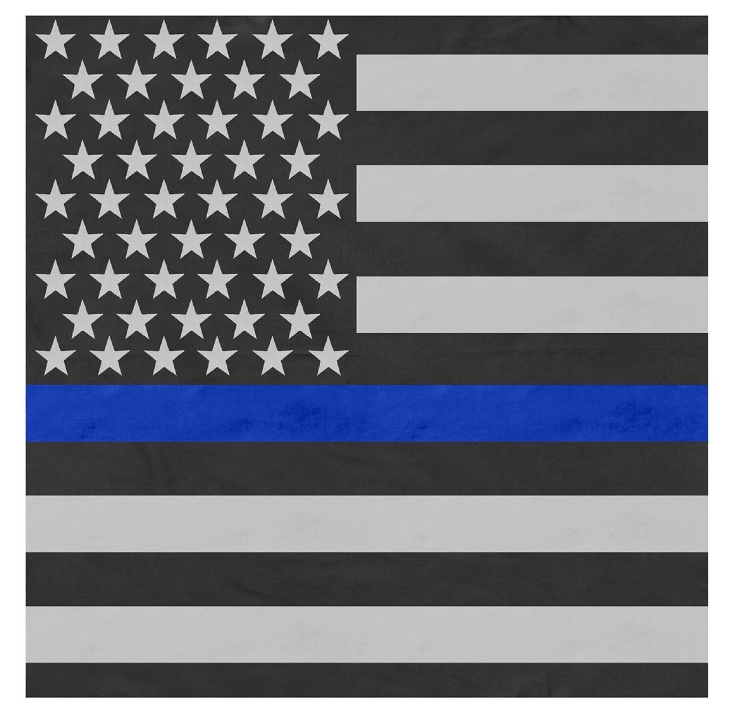 Thin Blue Line Bandana - Rothco 22" 100% Cotton