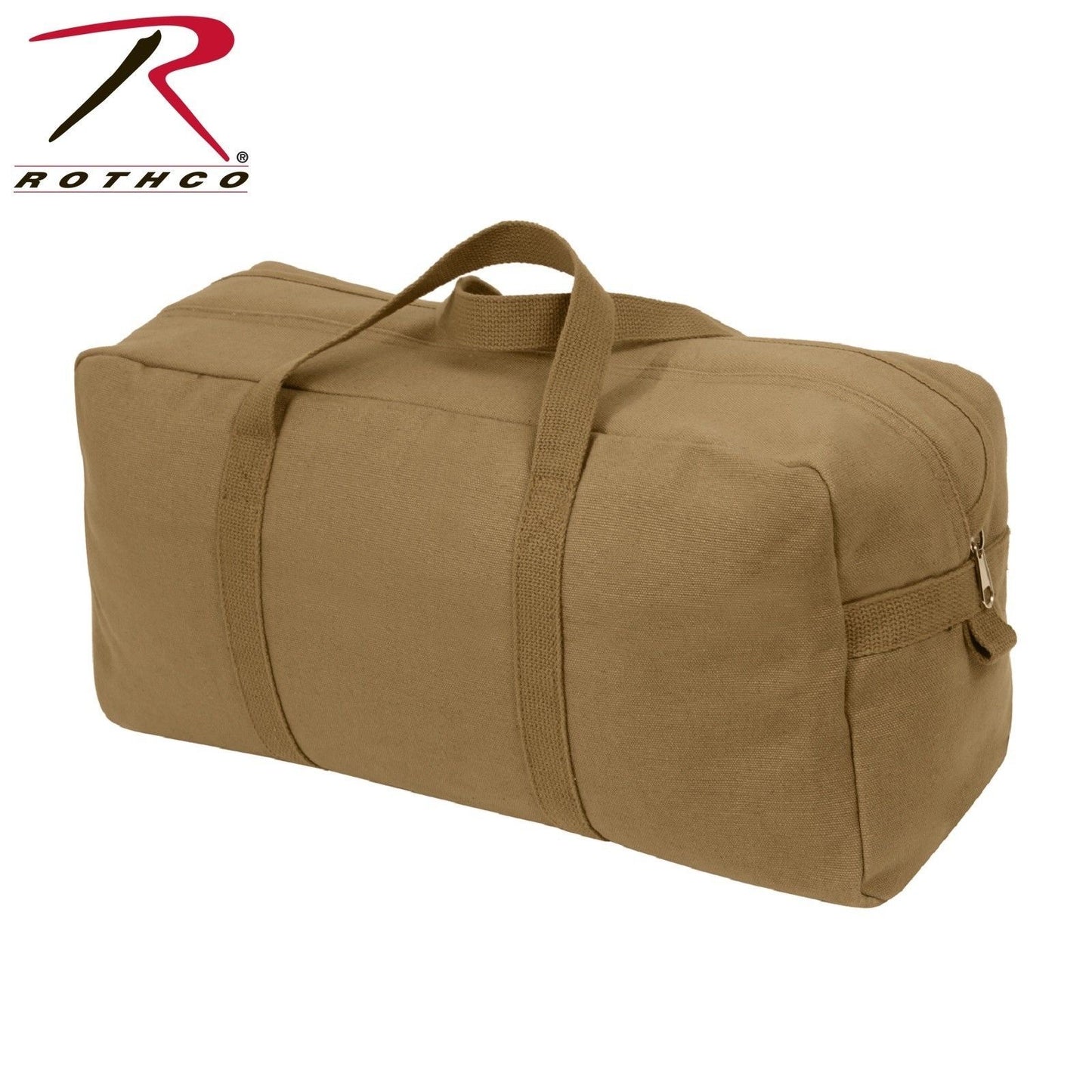Coyote Brown Canvas Tool Bag - Tanker Style Tool Bag w Web Carry Handle