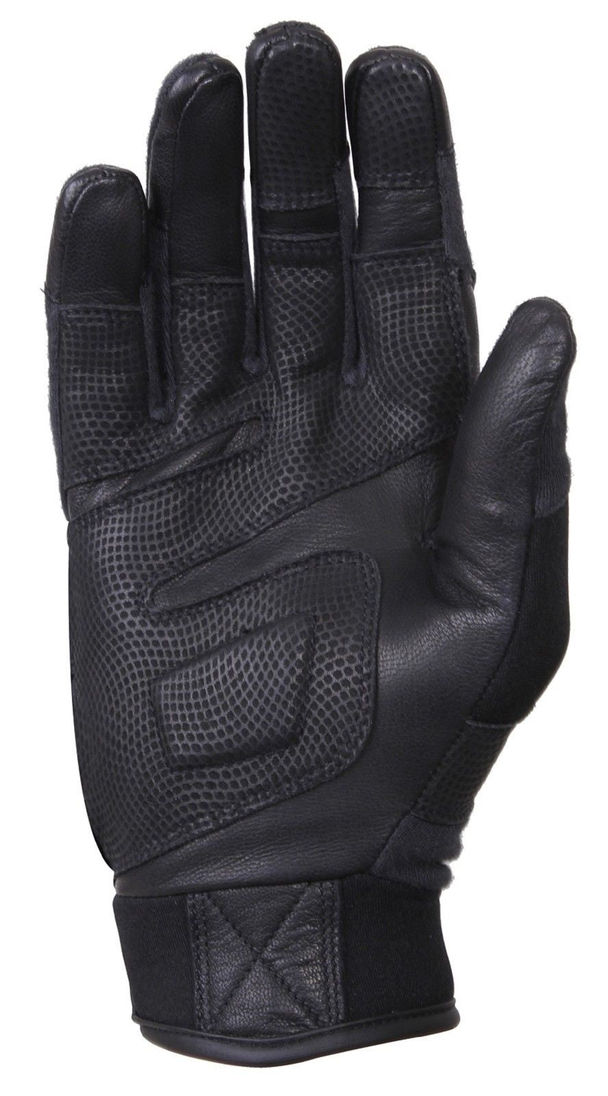 Carbon Fiber Hard Knuckle Tactical Gloves - Rothco Black Gloves