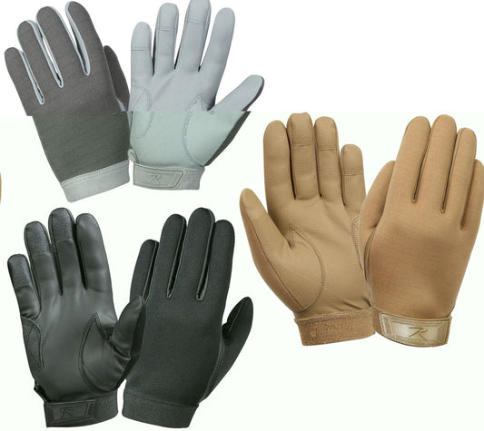 Multi-Purpose Police Swat Tactical Gloves - Black, Foliage Green - Sizes XS-2XL