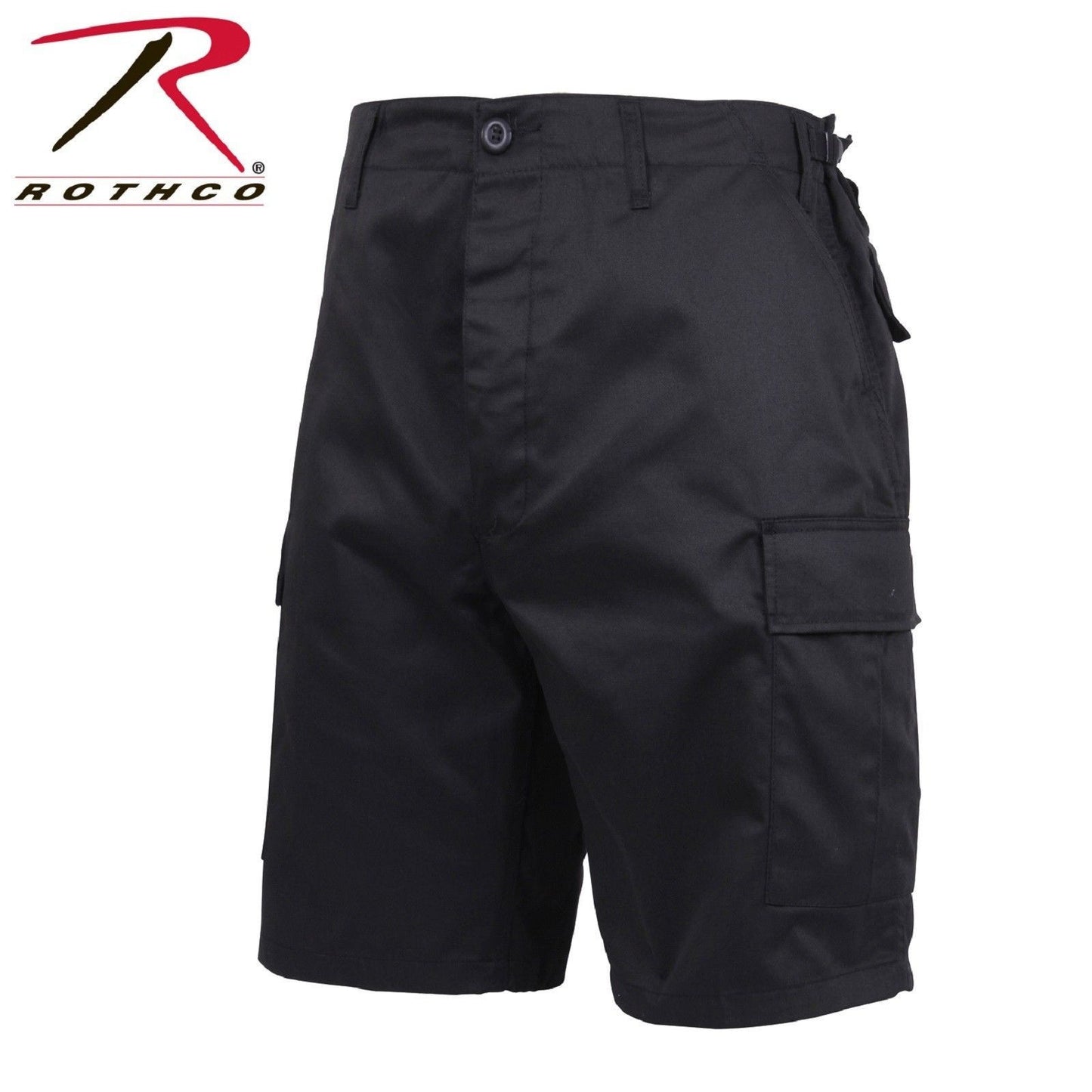 Mens Black BDU Cargo Shorts - Rothco Zip Fly Tactical Combat Shorts 5903