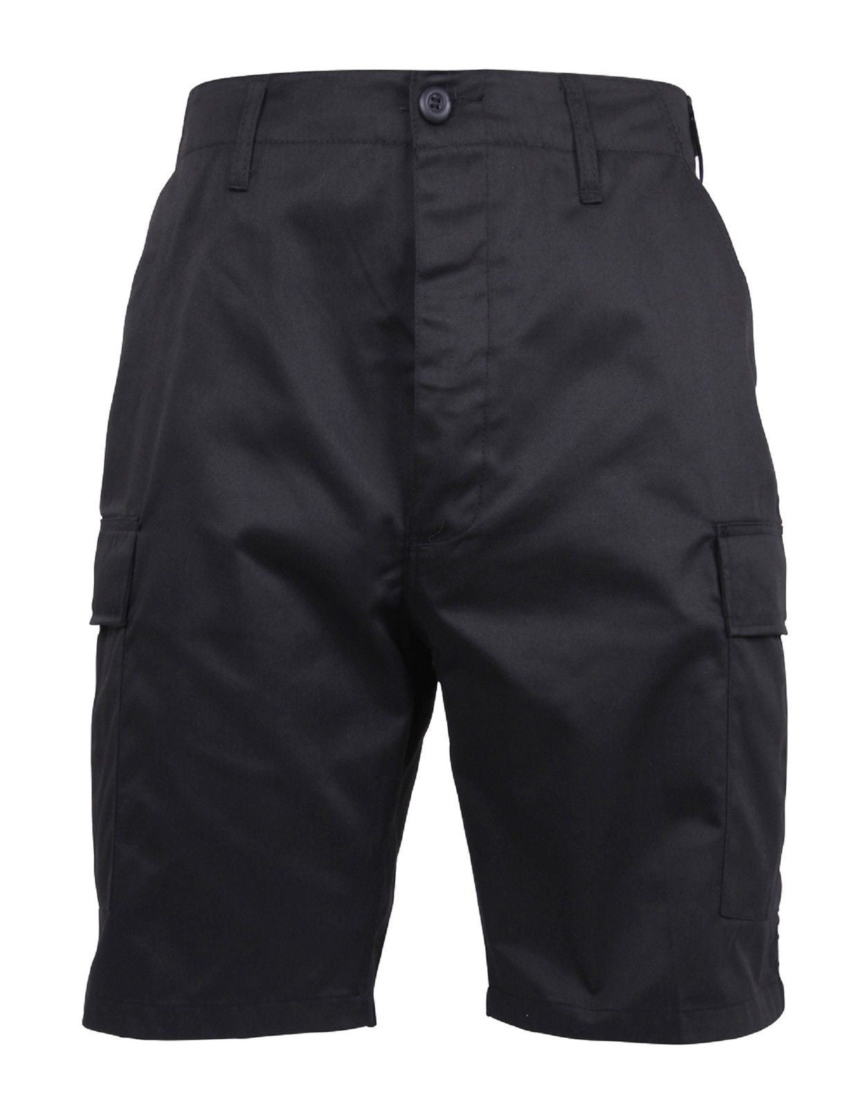 Mens Black BDU Cargo Shorts - Rothco Zip Fly Tactical Combat Shorts 5903