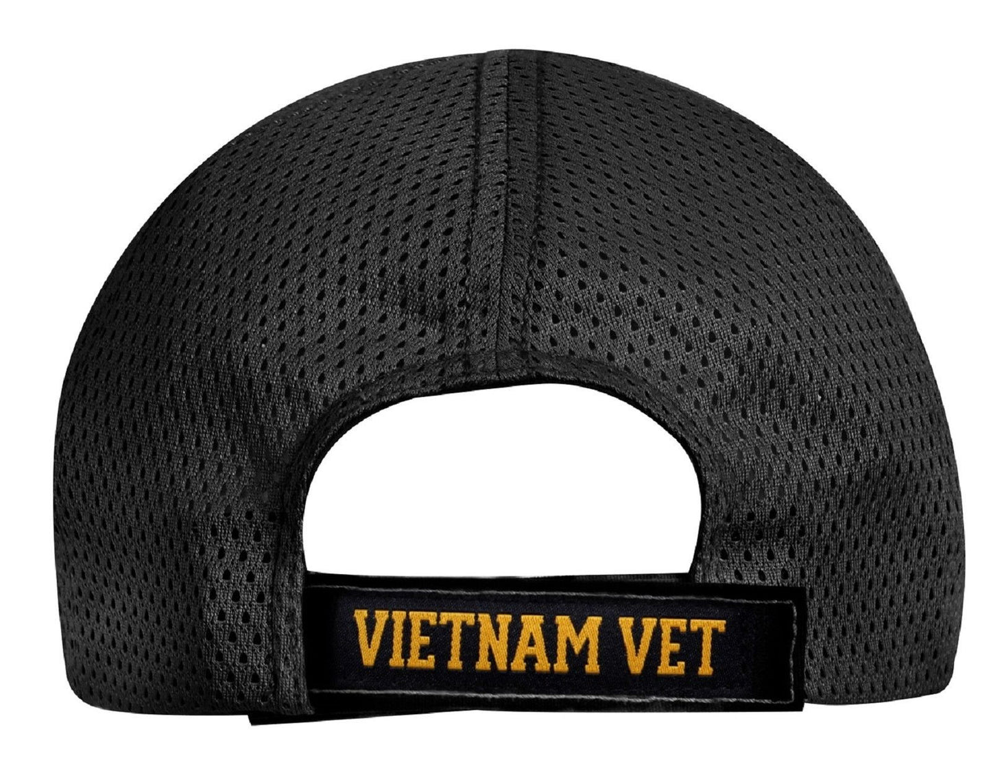 Vietnam Veteran Black Mesh Back Baseball Hat