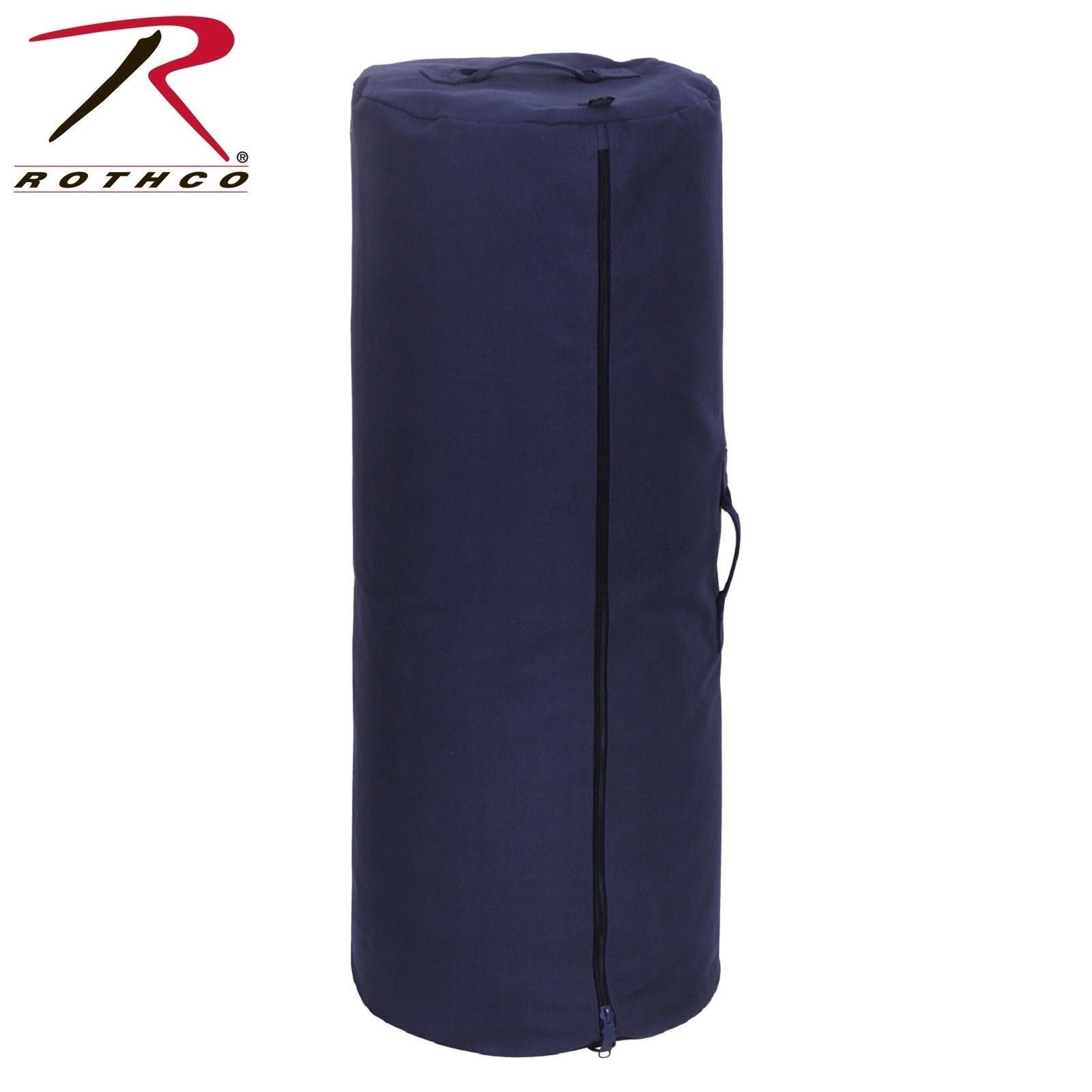 Canvas duffle bag with zipper store