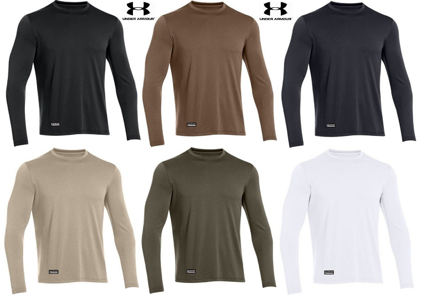 Under Armour - Tactical UA Tech Long Sleeve T-Shirt Small Federal Tan