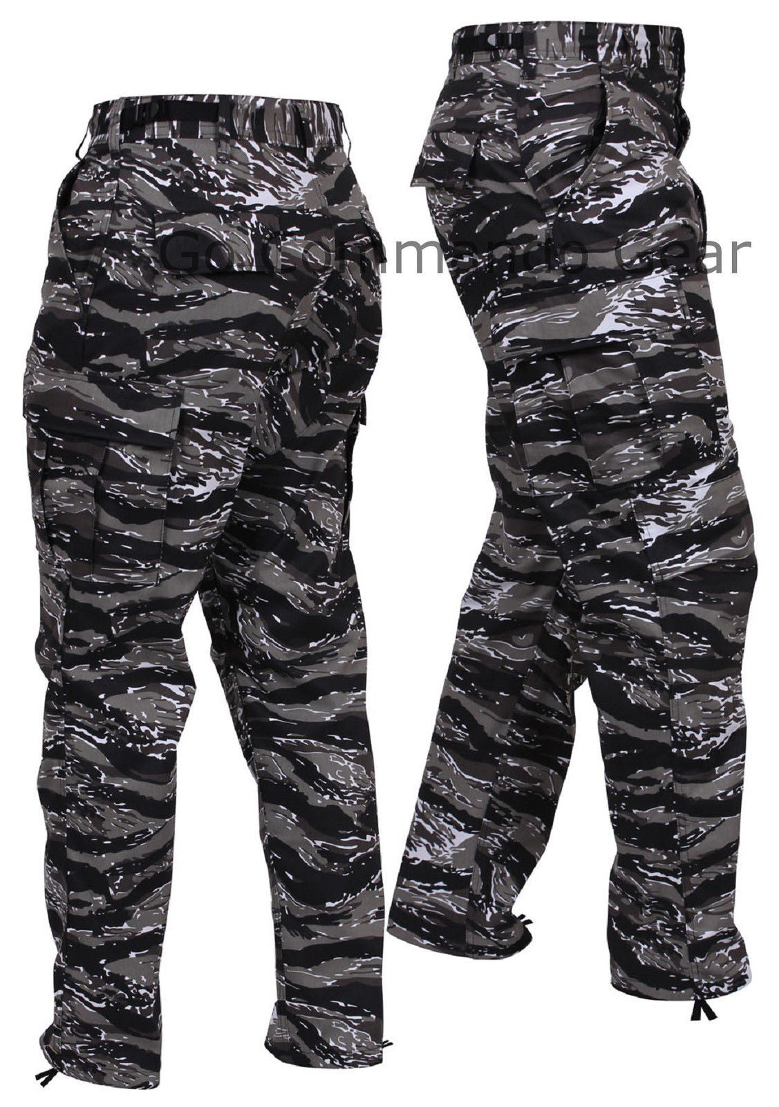 Men's Urban Tiger Stripe Camo BDU Pants - Tactical Uniform Style Pants