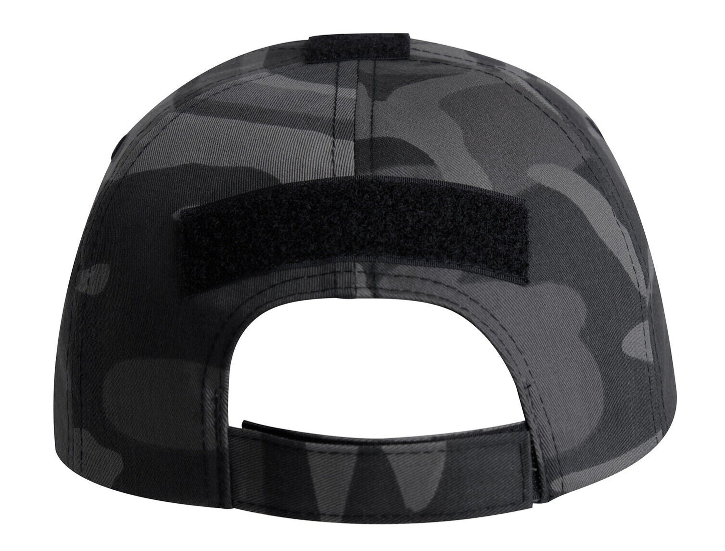 Black Camo Special Forces Operator Tactical Cap Hat w US Patch