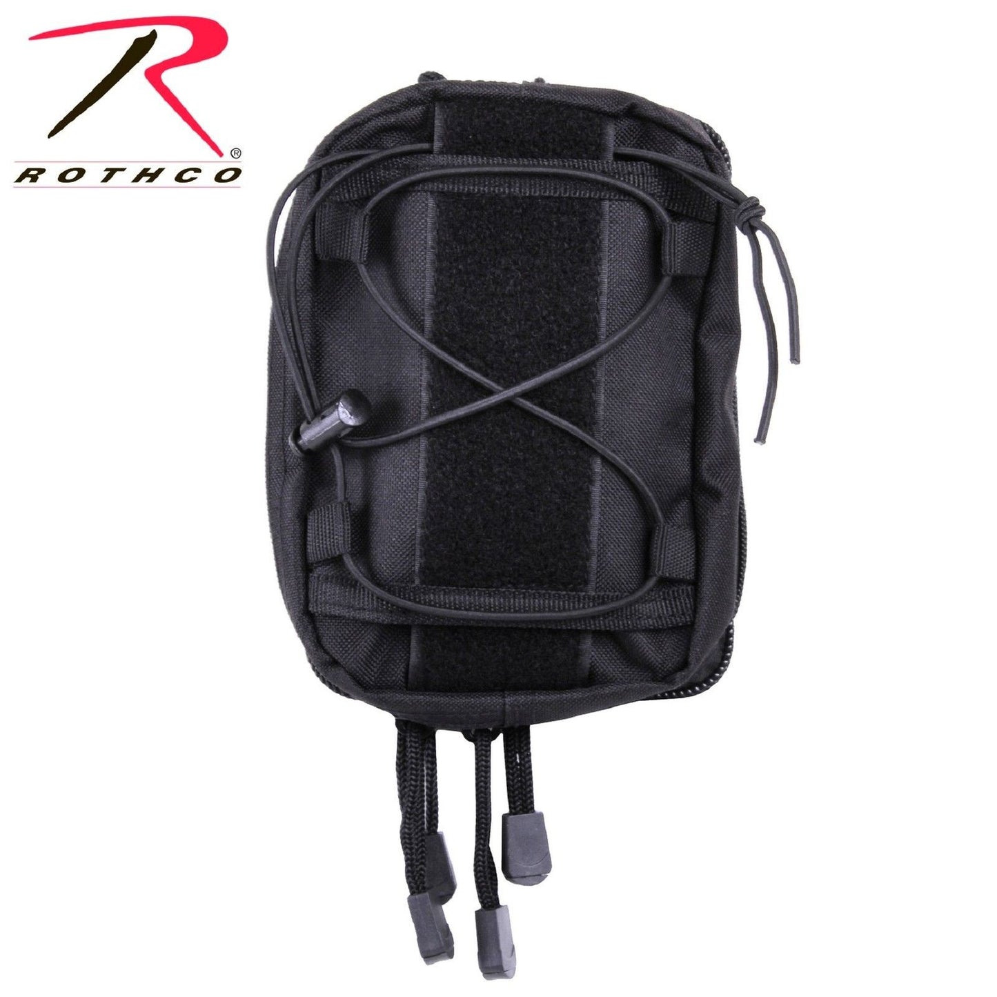 Rothco Black Tactical Foldable Backpack - 18" Customizable MOLLE Bag Pack 27710