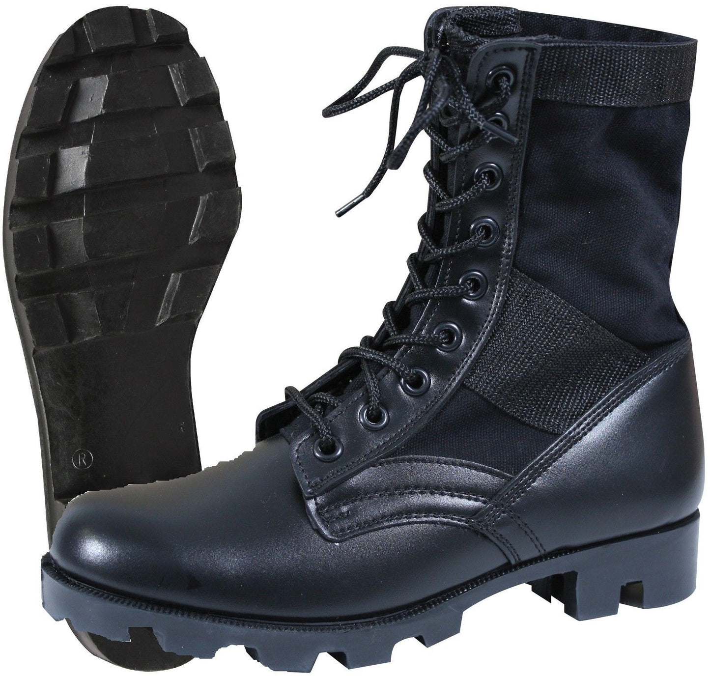 Rothco Black Steel Toe Jungle Boot - GI Style Footwear