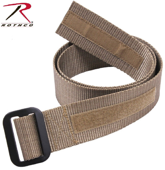 Coyote Brown Riggers Belt with Hook & Loop and Aluminum Buckle
