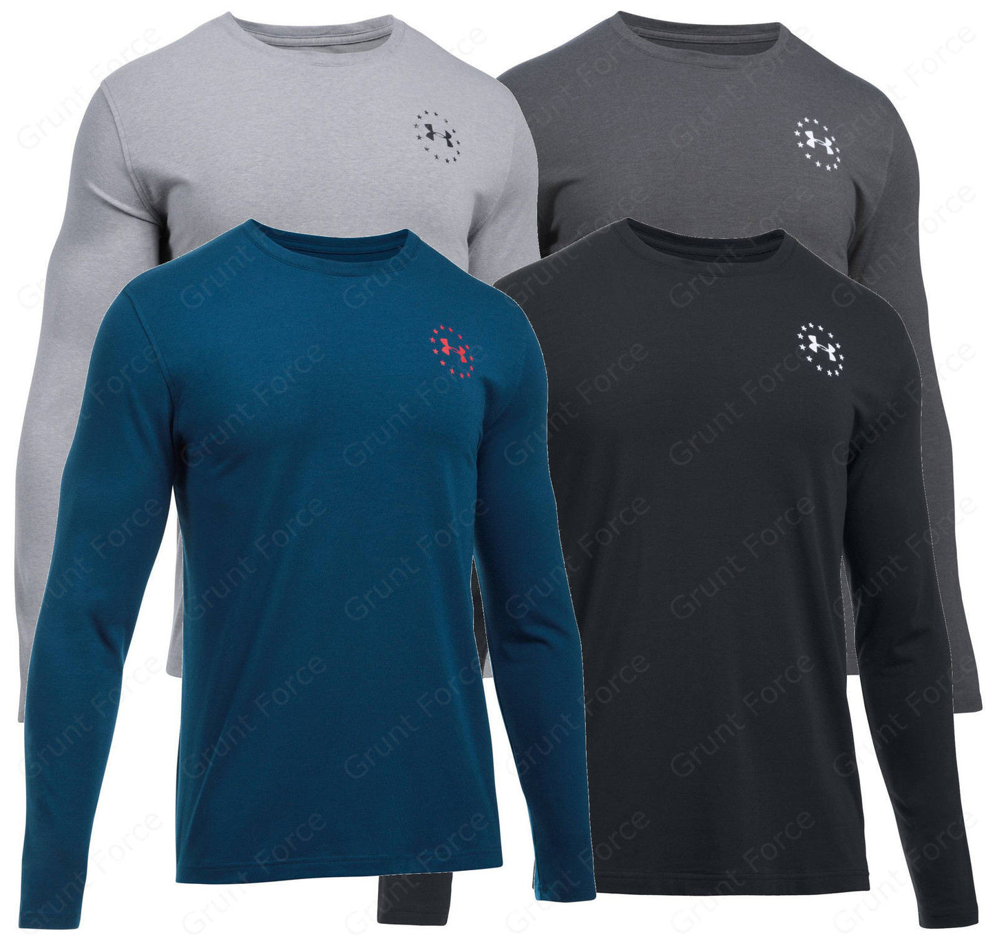 Under Armour Freedom Flag Shirt -UA Men's Long Sleeve Tactical Shirt