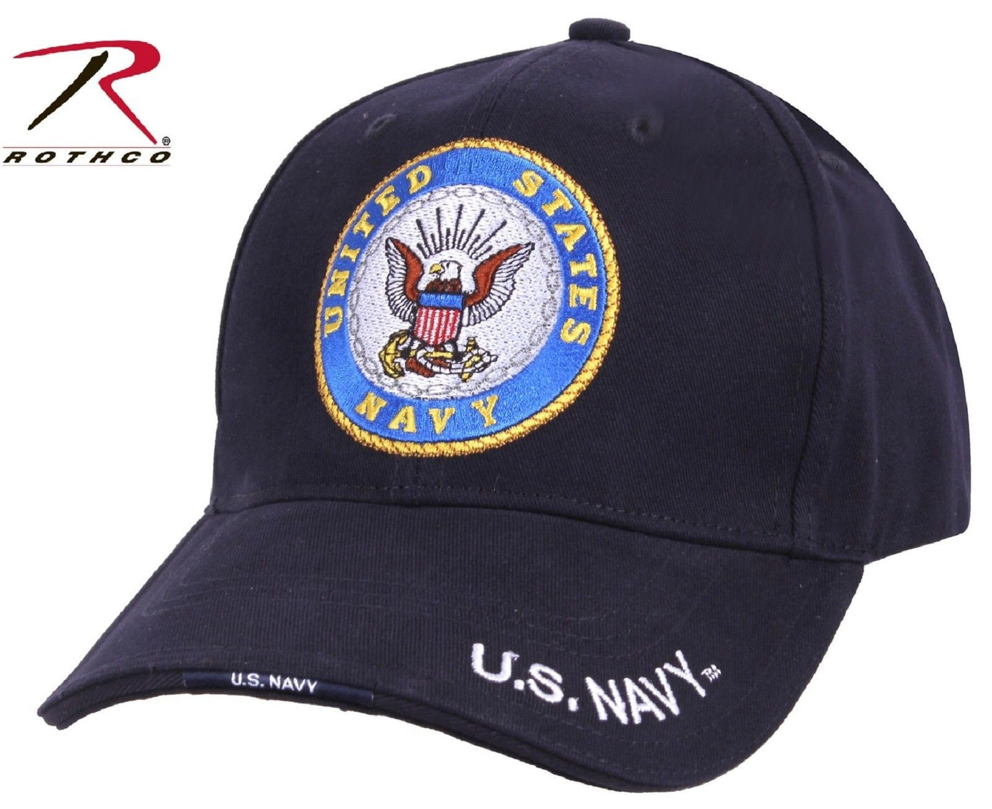 United States Navy Deluxe Low Profile Adjustable Baseball Cap Rothco US Navy Hat