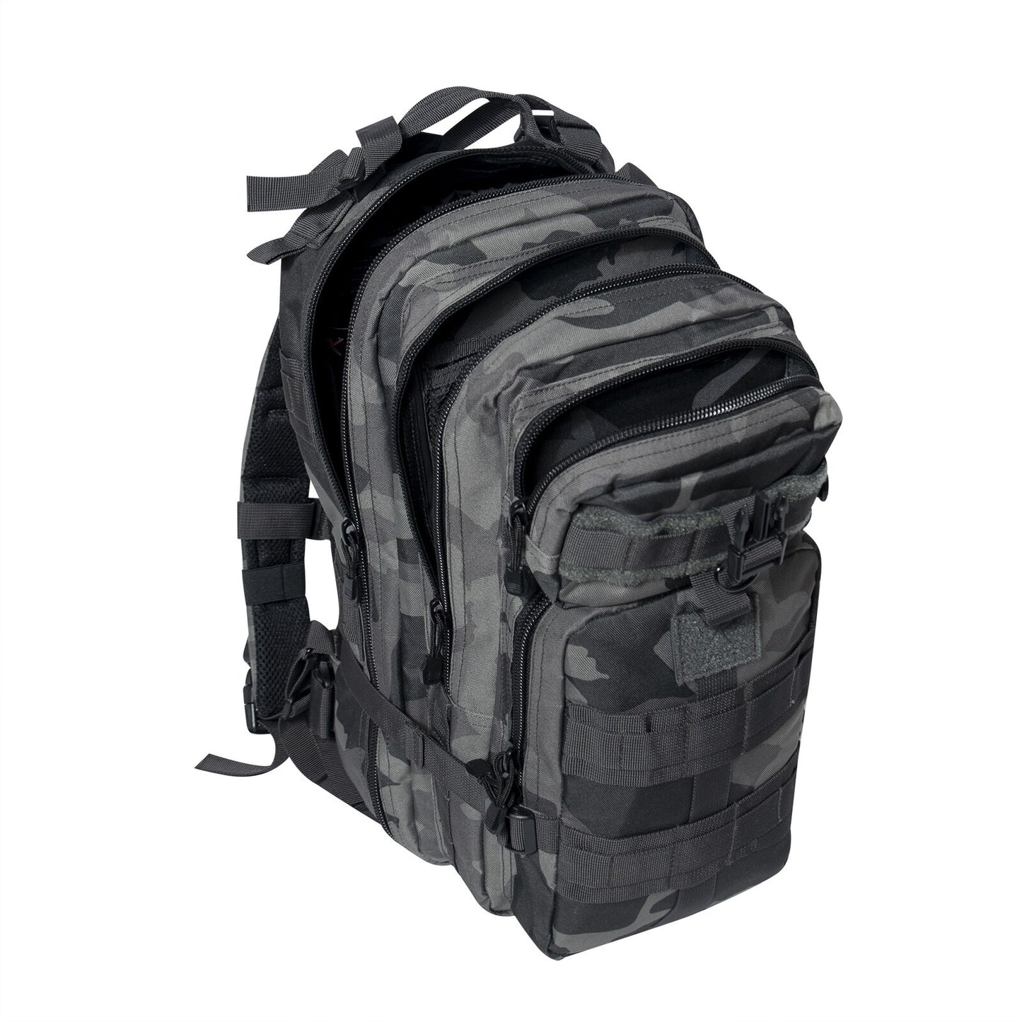 Black Camo Medium Transport Pack - Tactical MOLLE Backpack