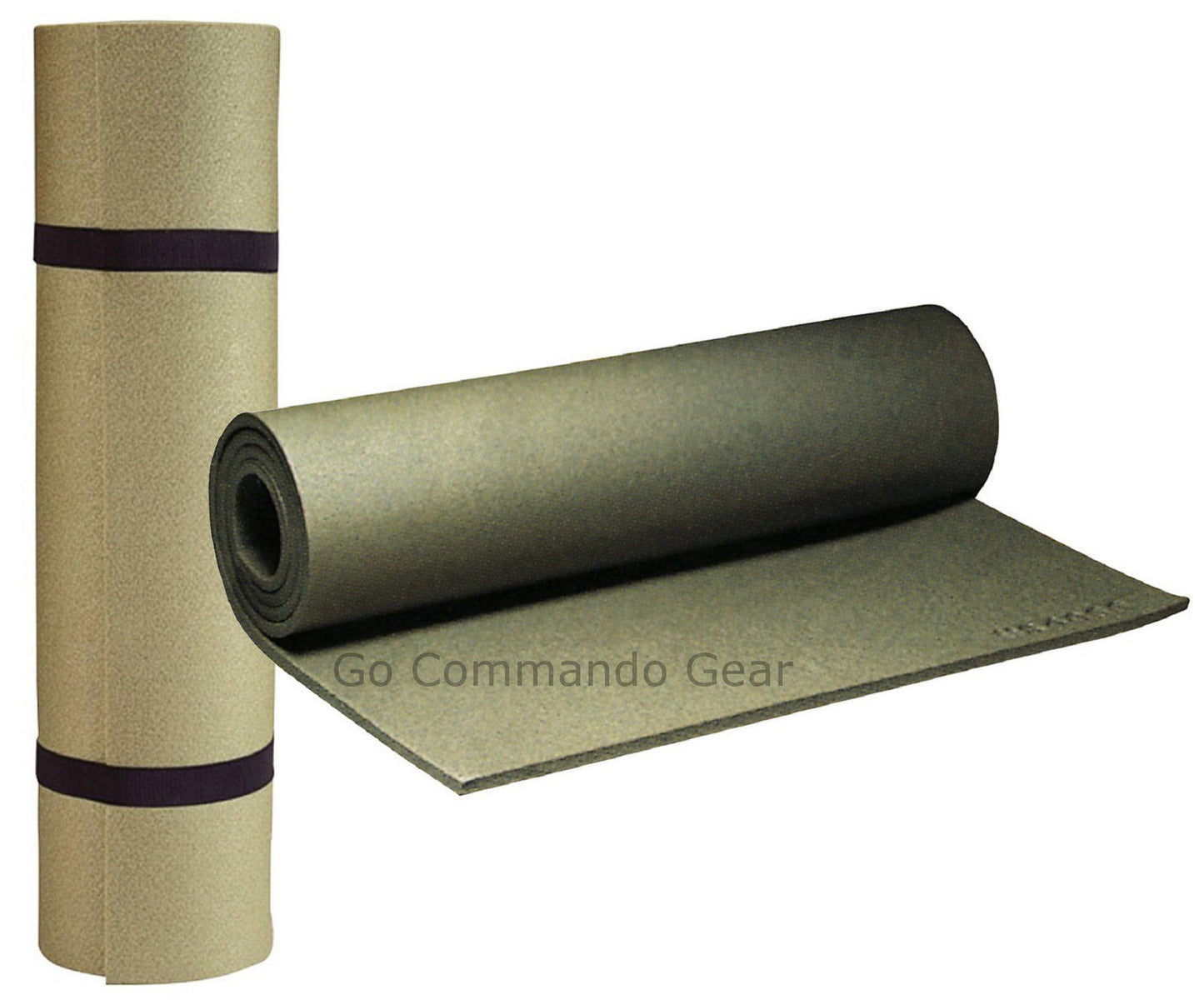 G.I. Foam Sleeping Pad - Lightweight Yoga Mat / Pilates Mat - Includes Straps