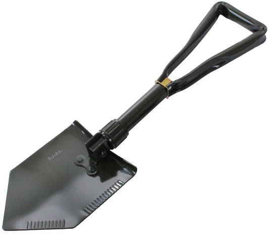 Rothco Olive Drab Steel Tri-Fold Collapsible Shovel - Metal Camp Trifold Shovel