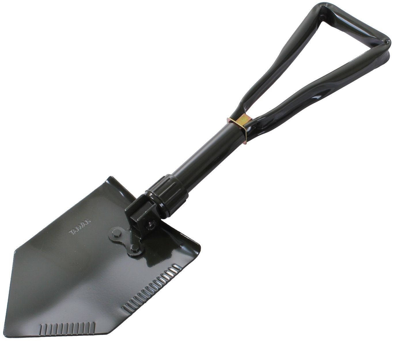 Olive Drab Tri-Fold Folding Shovel For Camping & Hiking - 9"