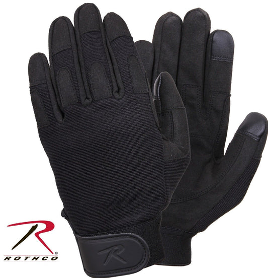 Rothco Touch Screen All Purpose Duty Gloves - Black Lightweight Tactical Glove