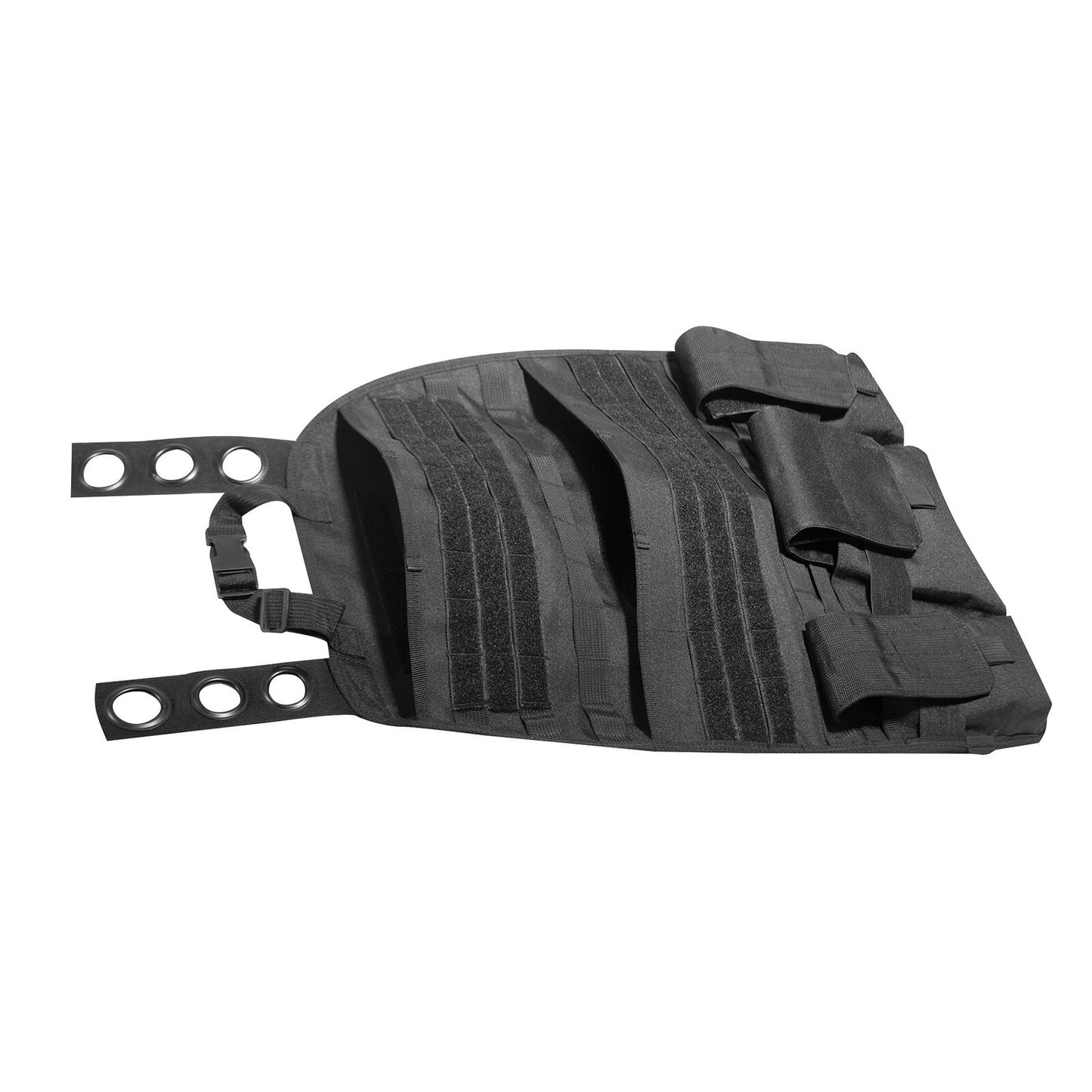 Rothco Tactical Car Seat Panel in Black - MOLLE Compatible Car Storage Gear