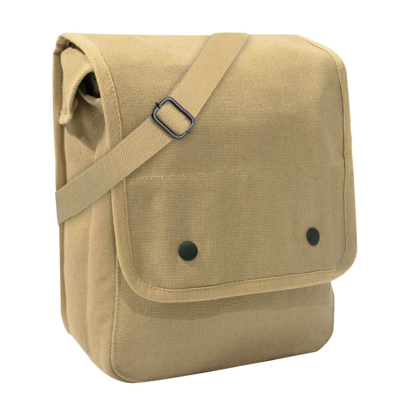 Rothco Canvas Map Case Shoulder Bag in Khaki - Messenger Travel Work School Bags