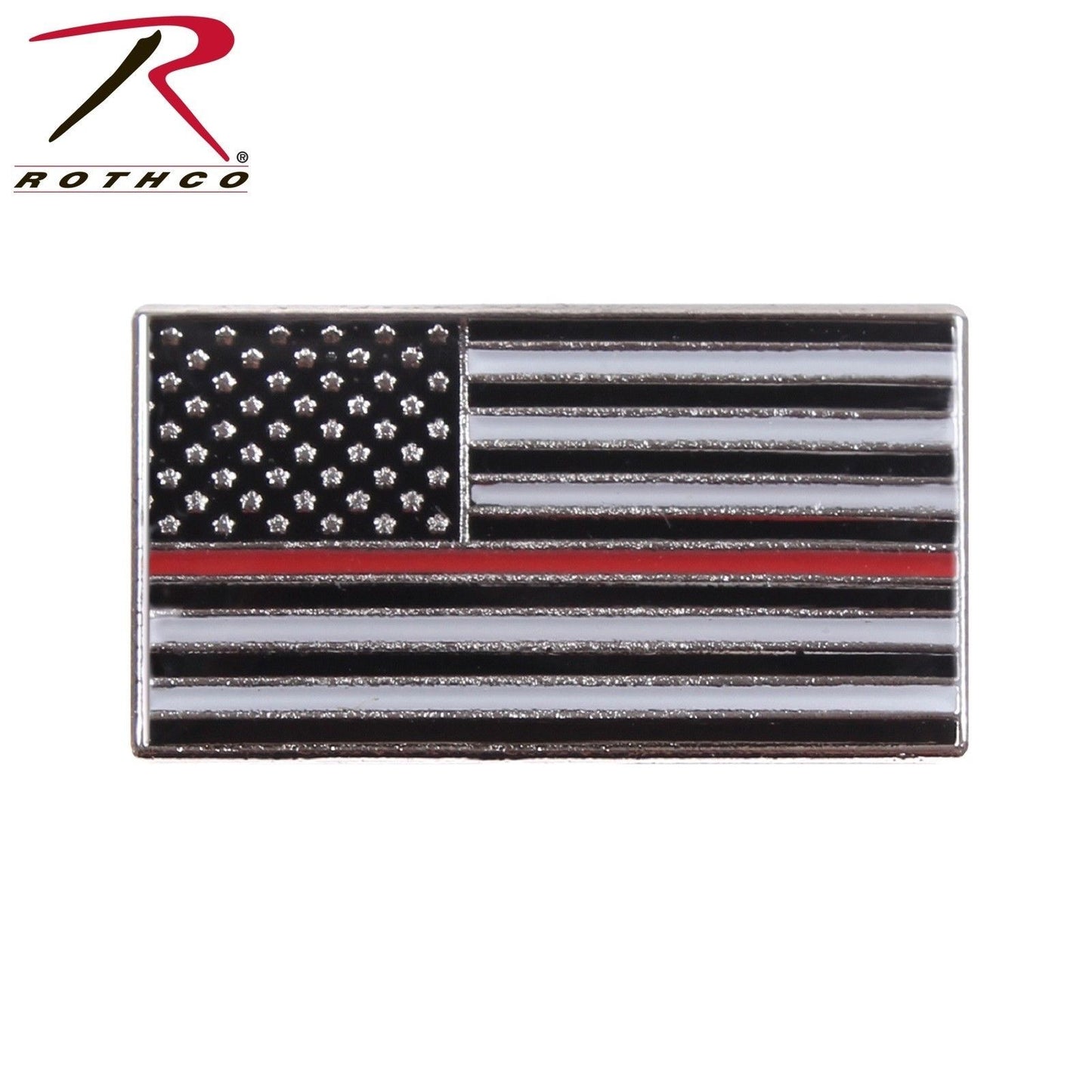 Rothco Thin Red Line Flag Pin - American Flag TRL Lapel Pin Fire Dept. Support