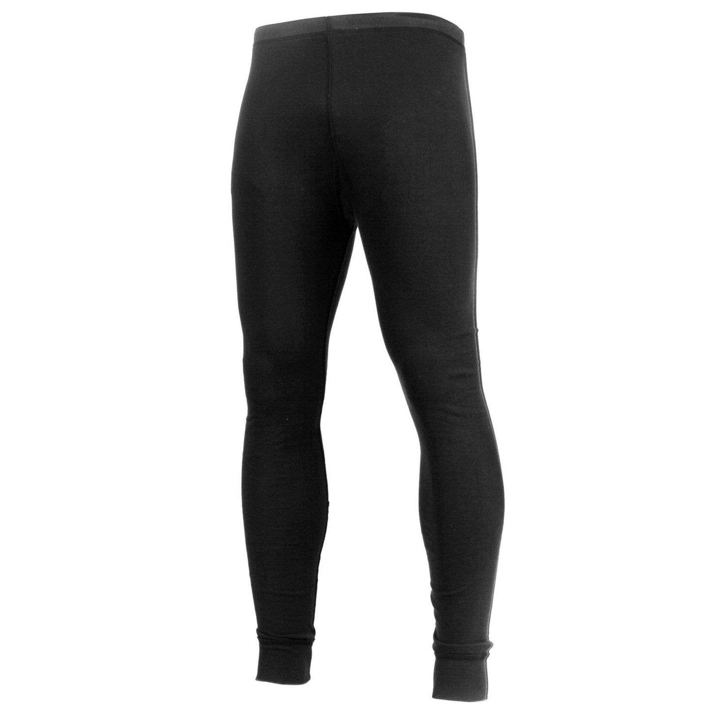 Men's Midweight Black Thermal Knit Bottom - Rothco Thermal Long Johns Underwear