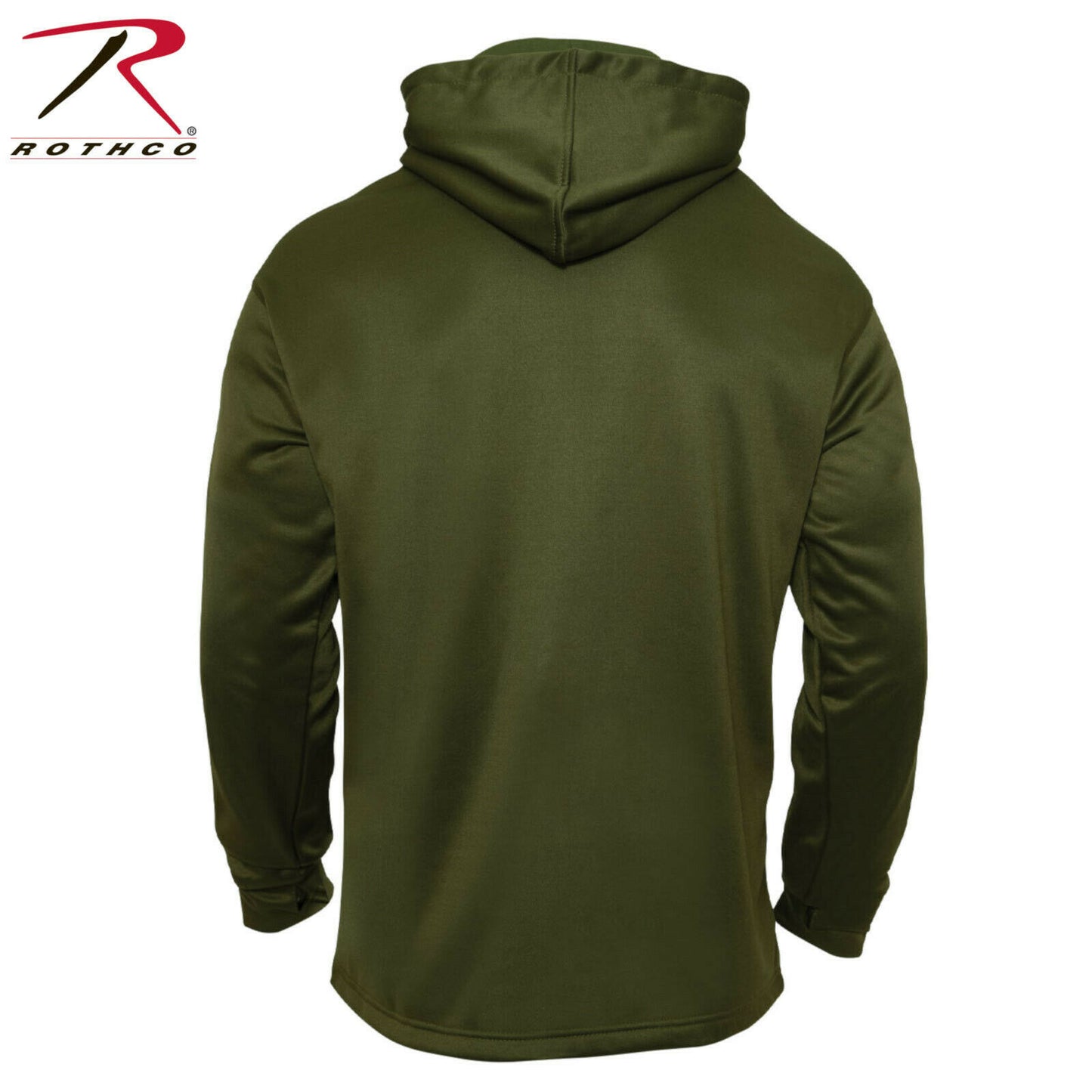 Rothco Men's Olive Drab Concealed Carry Hoodie Sweatshirt w/ US Flag Patch