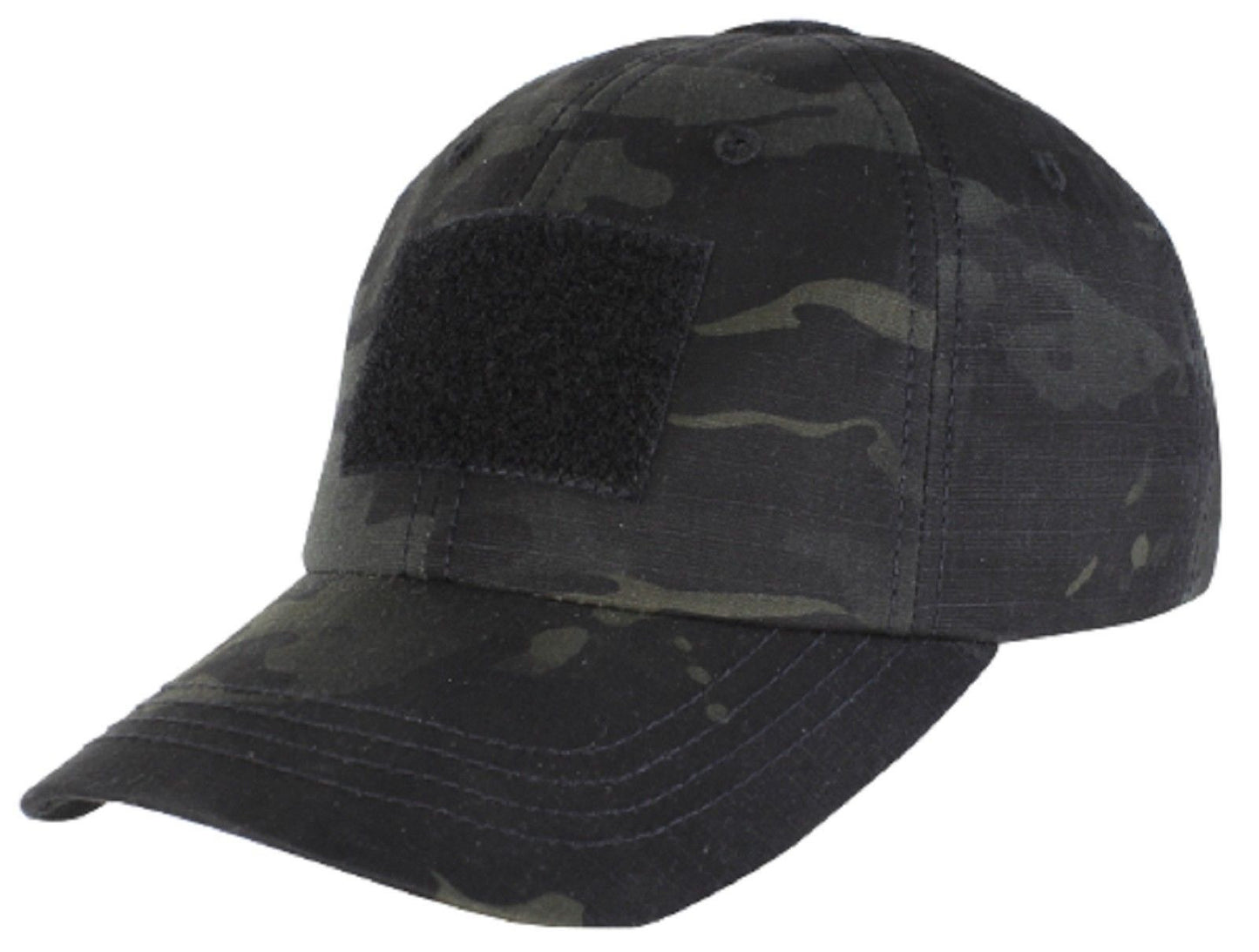 Men's Black MultiCam Camo Baseball-Style Tactical Cap Operator Hat