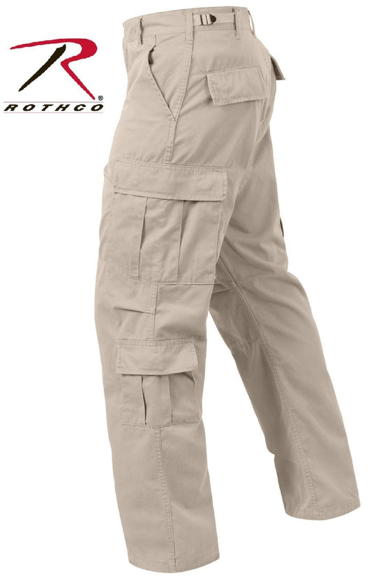 Stone Vintage Paratrooper Cargo Pants - Rothco Mens Beige Fatigue Pant