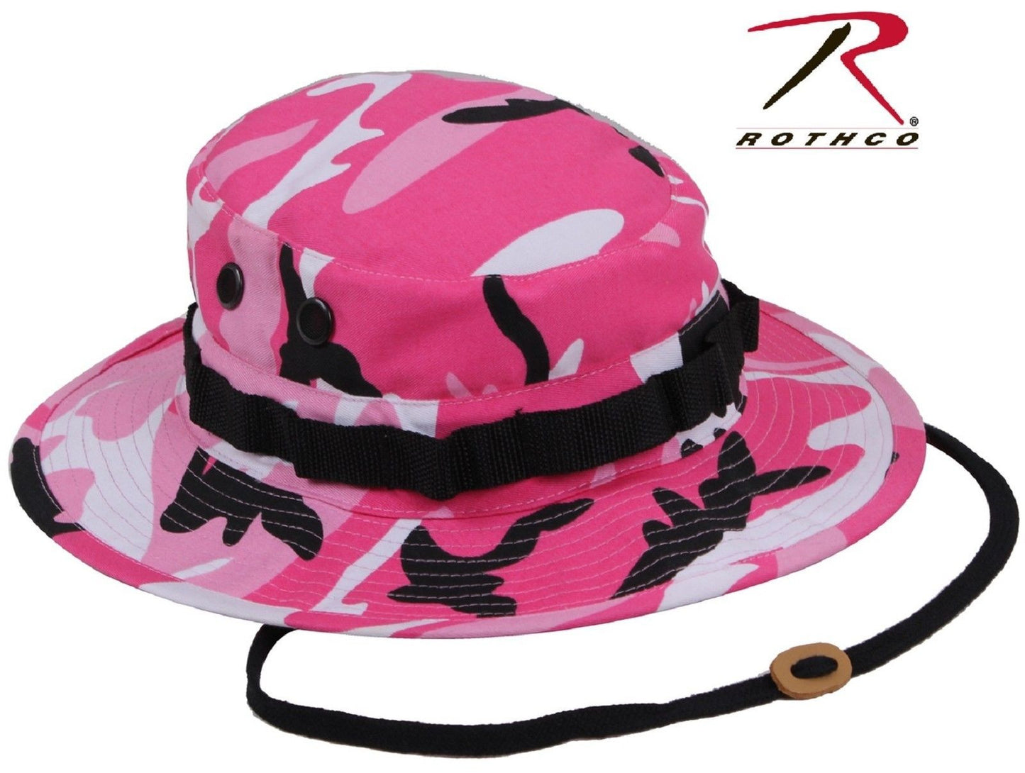 Pink Camouflage Boonie Hat - Rothco Boonies w/ Chin Strap