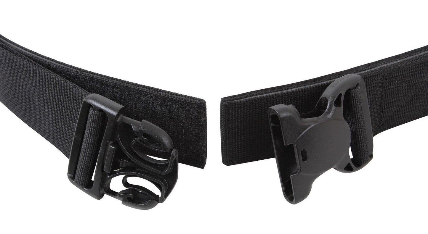 Black Triple Retention Tactical Duty Belt - 2" Law Enforcement Hook & Loop Belts