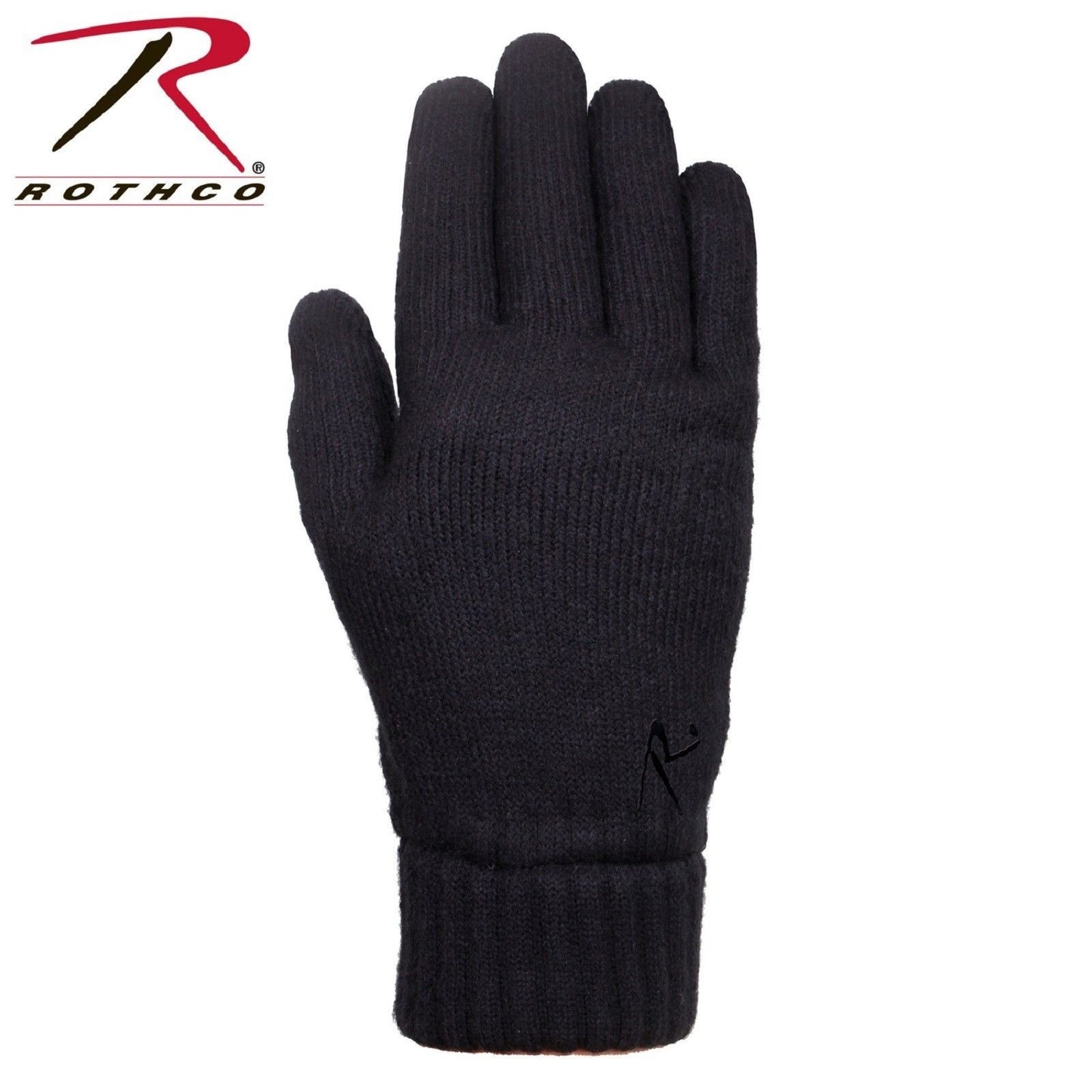 Black Warm Fleece Lined Gloves - Rothco Cold Weather Winter Gloves