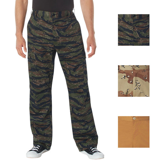 Relaxed Fit Zipper Fly BDU Tactical Pants