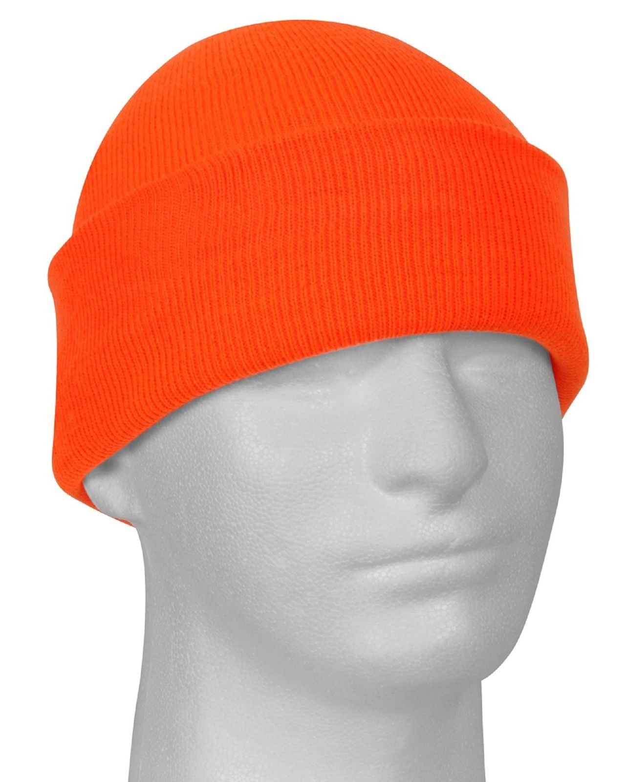 Safety Orange High Visibility Acrylic Winter Ski Watch Cap - Rothco 5783