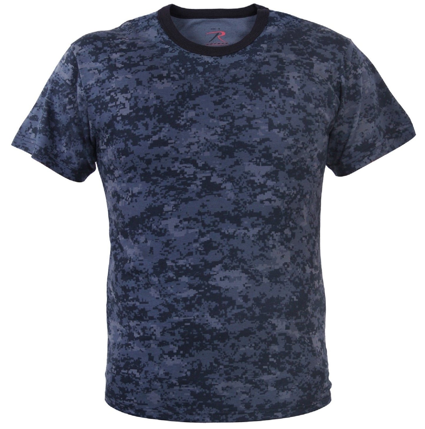 Men's Midnight Blue Digital Camouflage Short Sleeve T-Shirt Rothco 88947
