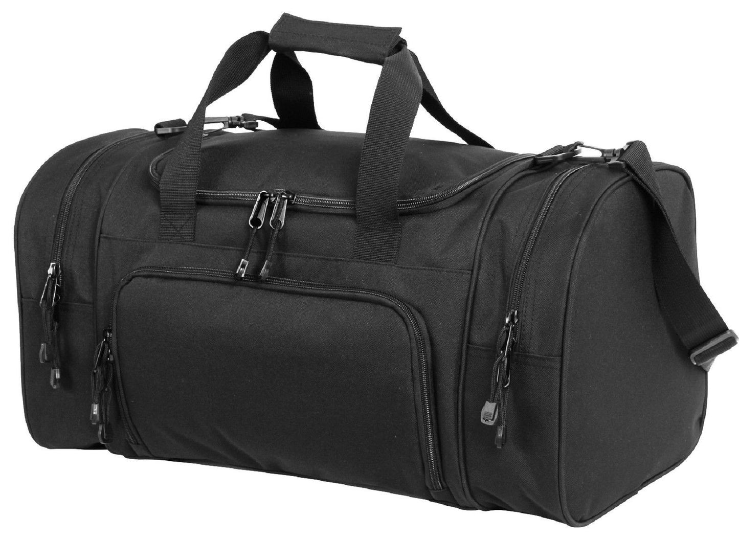 Black Sport Duffle Carry On Bag - Versatile Rothco 21" Gym Travel & Workout Bags