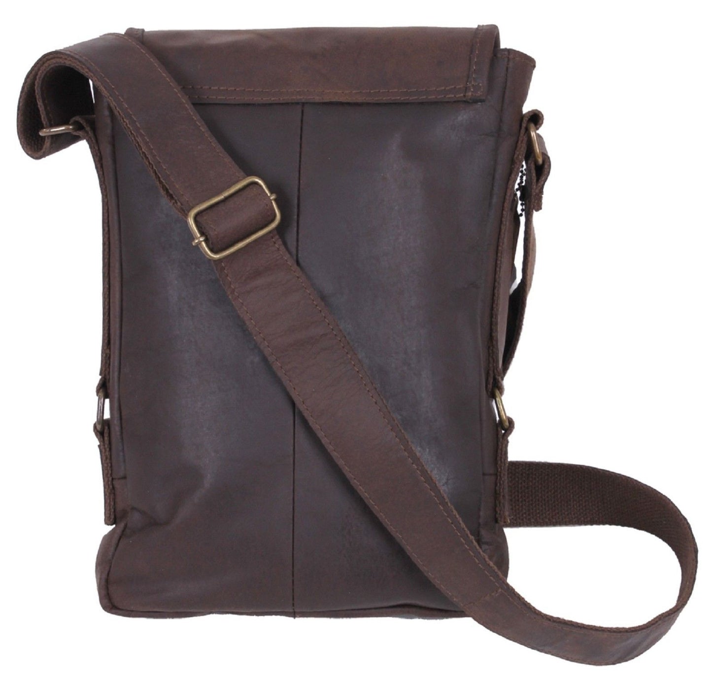 Durable & Stylish Brown Leather Tech Tablet Messenger Bag Rothco