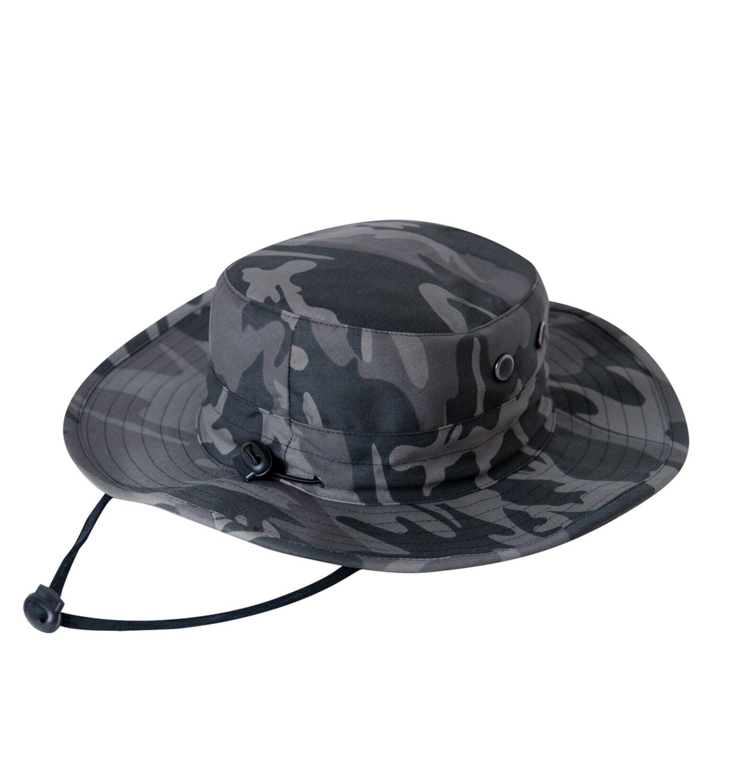 Black Camo Adjustable Boonie Bucket Hat