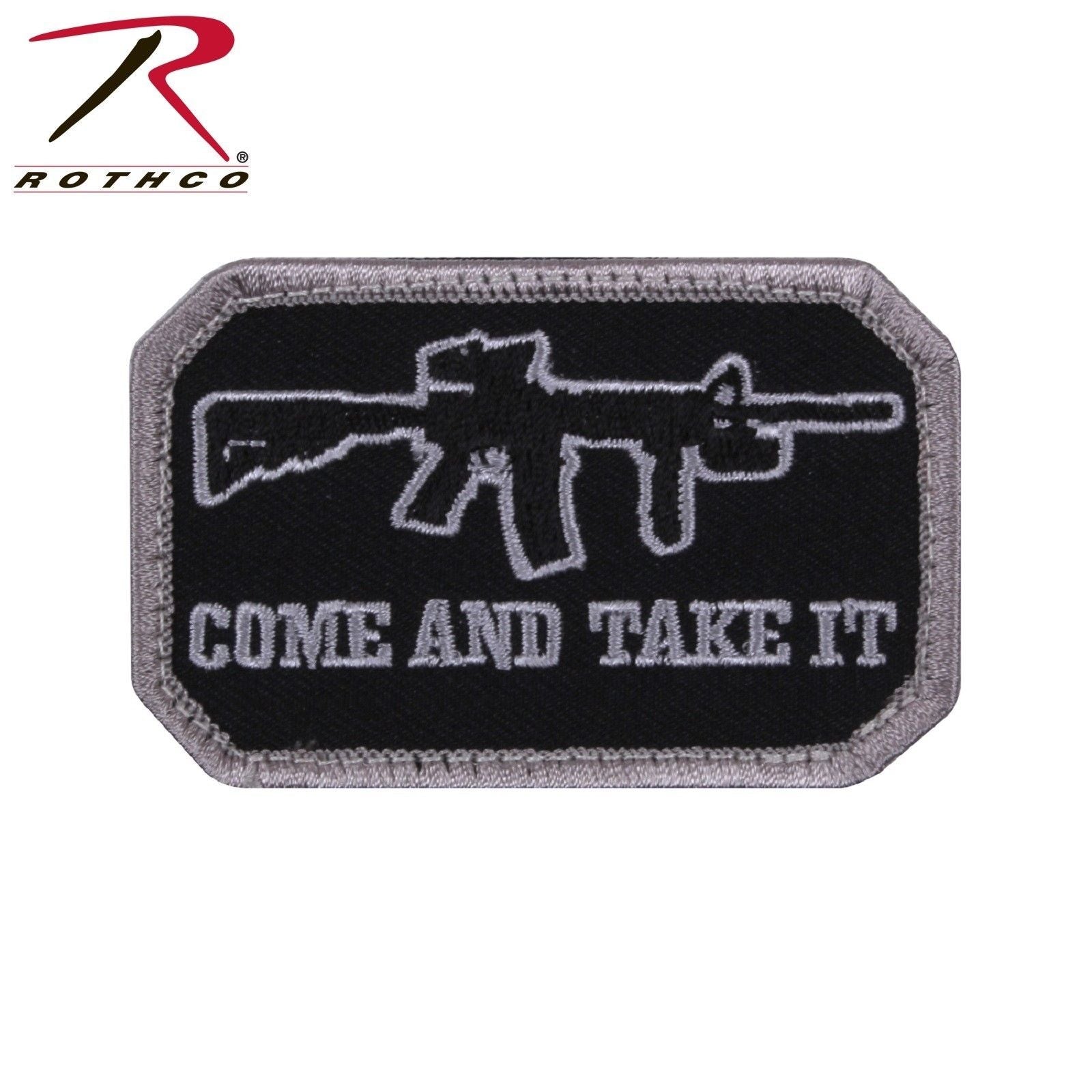 Rothco Come and Take It Morale Patch Black