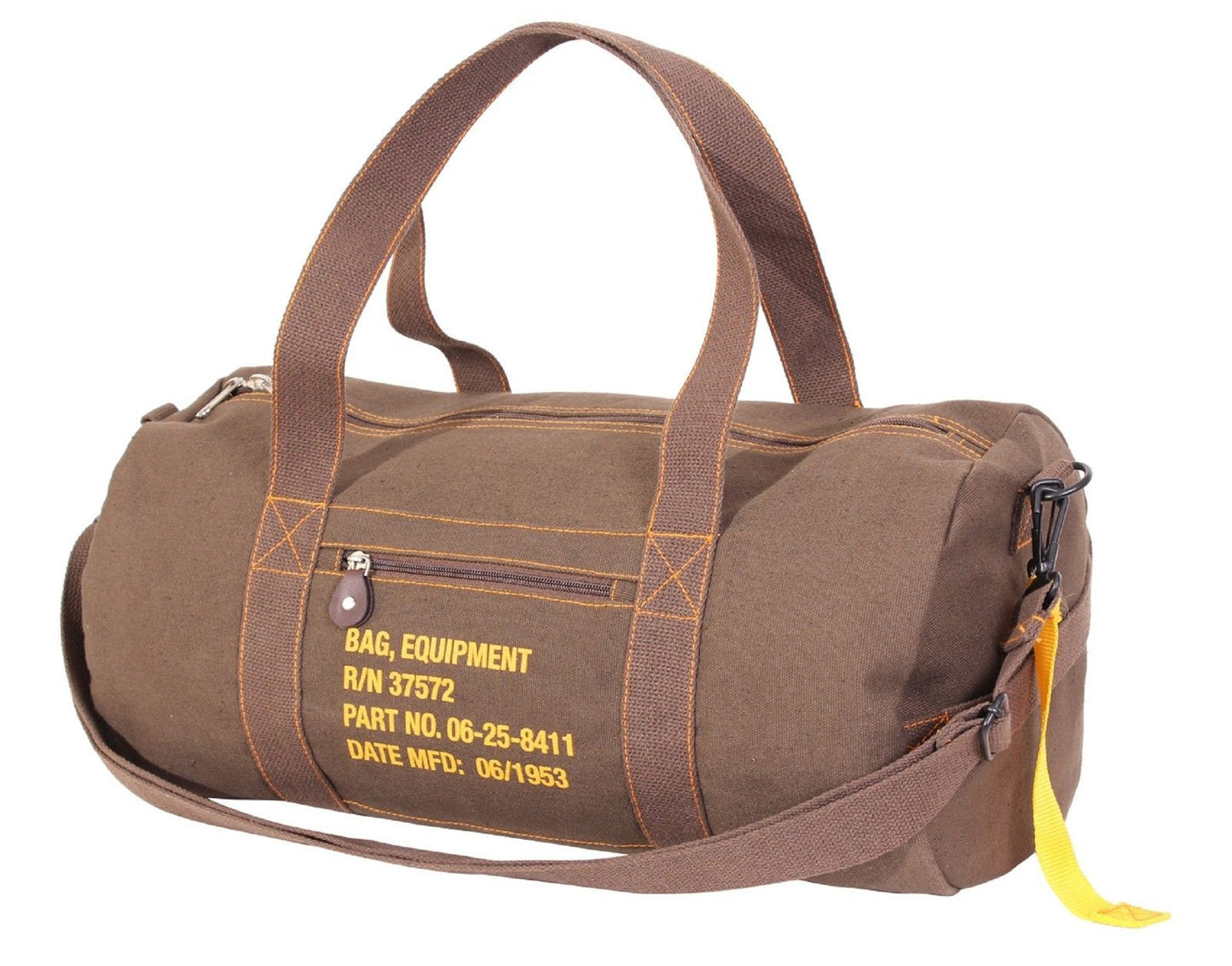 Rothco Brown Canvas Equipment Gear Shoulder Bag w/ Strap & Handles