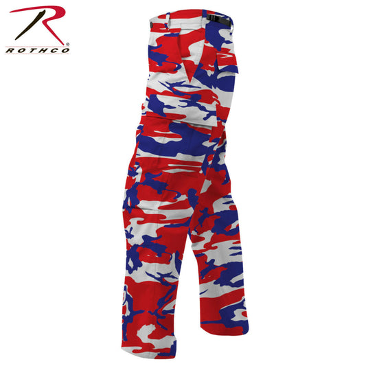 Rothco Red White Blue Camo Tactical BDU Pants - Color Camo BDU Fatigue
