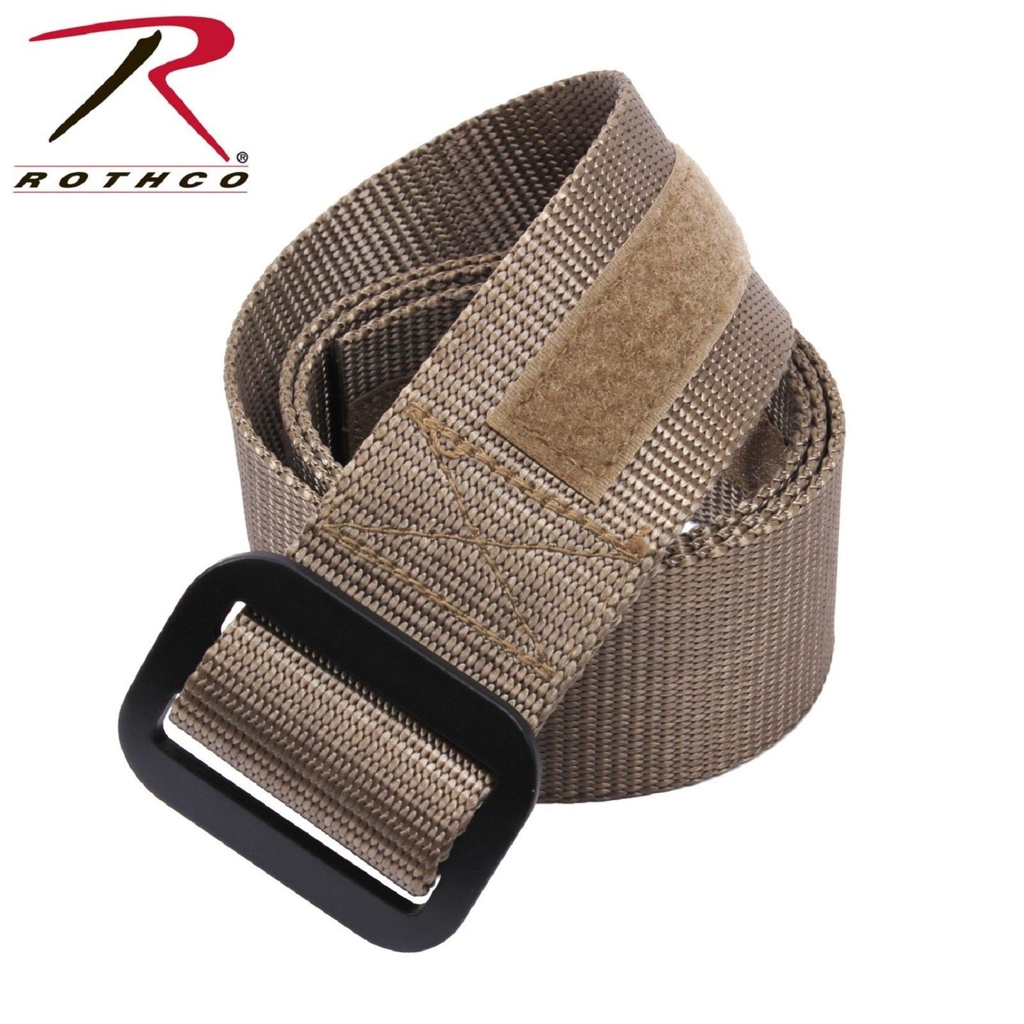 Coyote Brown Riggers Belt with Hook & Loop and Aluminum Buckle