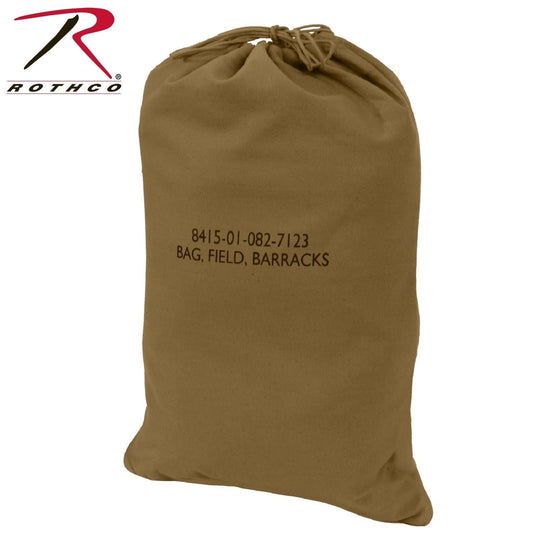 Rothco G.I. Type Canvas Barracks Bag - Coyote Brown Laundry Bag or Camping Bag