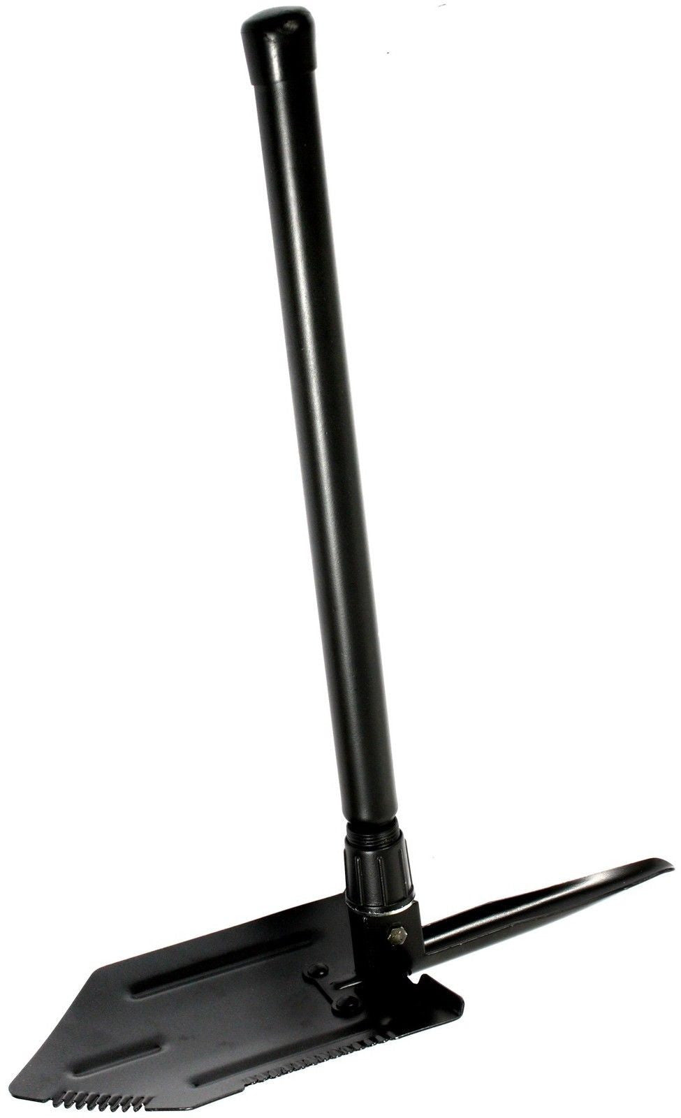 Steel Handle Folding Pick and Shovel - Heavy Duty Black Shovel And Pick Combo