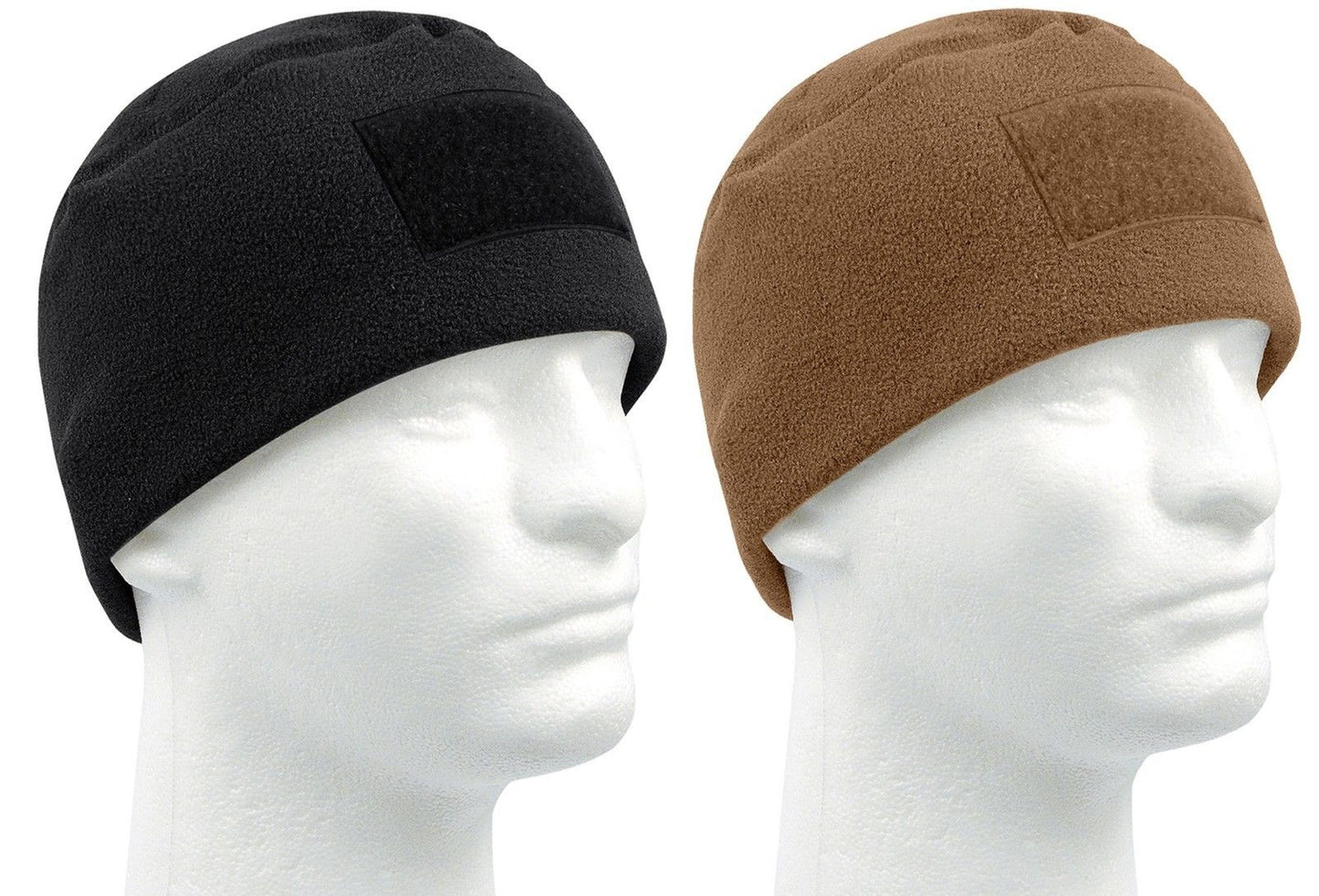 Winter Tactical Polar Fleece Watch Cap Ski Hat w/ Front Patch Area Rothco 8760