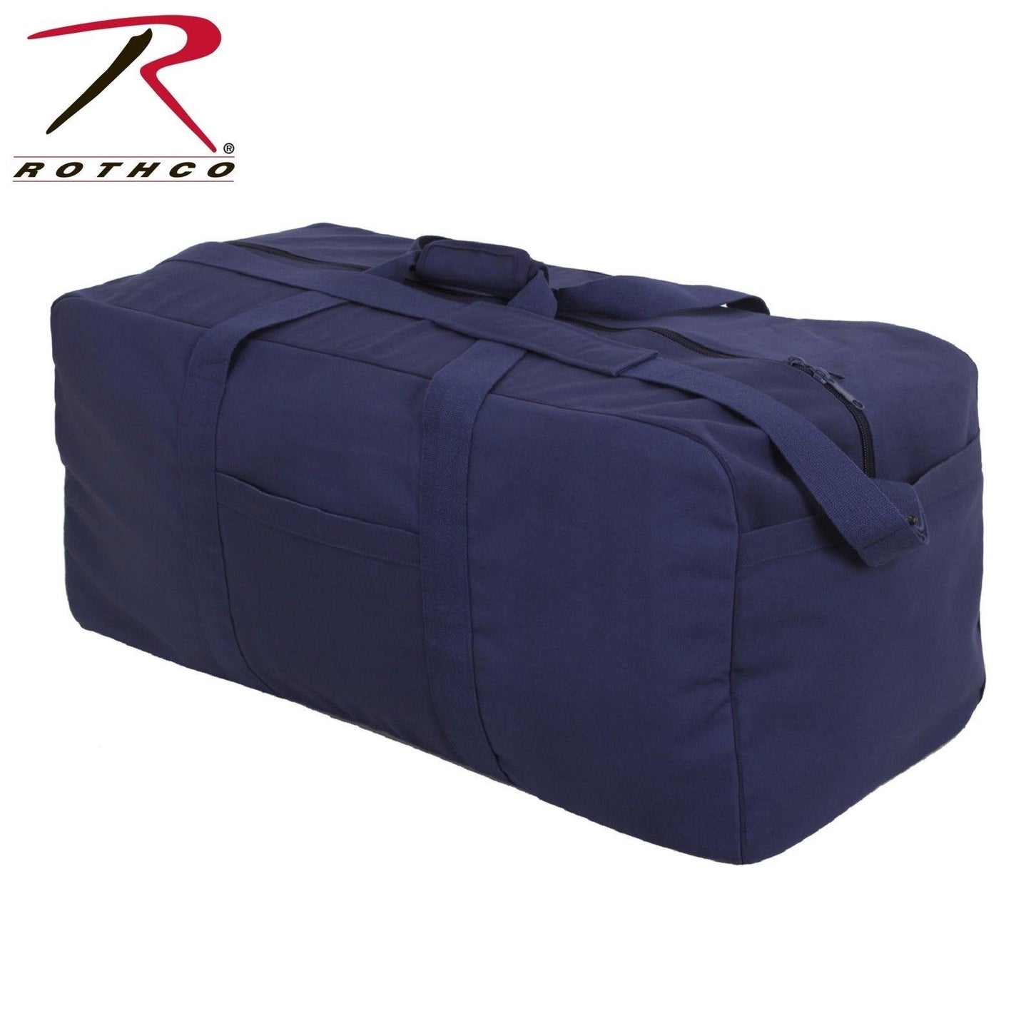 Rothco Canvas Jumbo Cargo Bag - Navy Blue Travel Bag Luggage Bag Jumbo Duffle