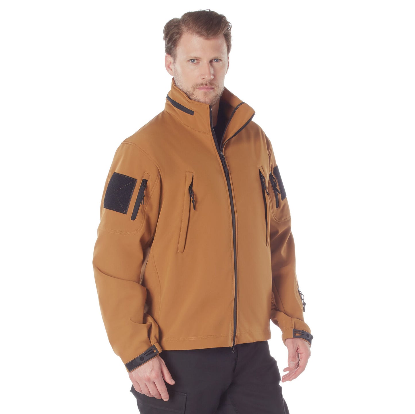Men's Special Ops Soft Shell Jacket w/ Fleece Liner - Work Brown