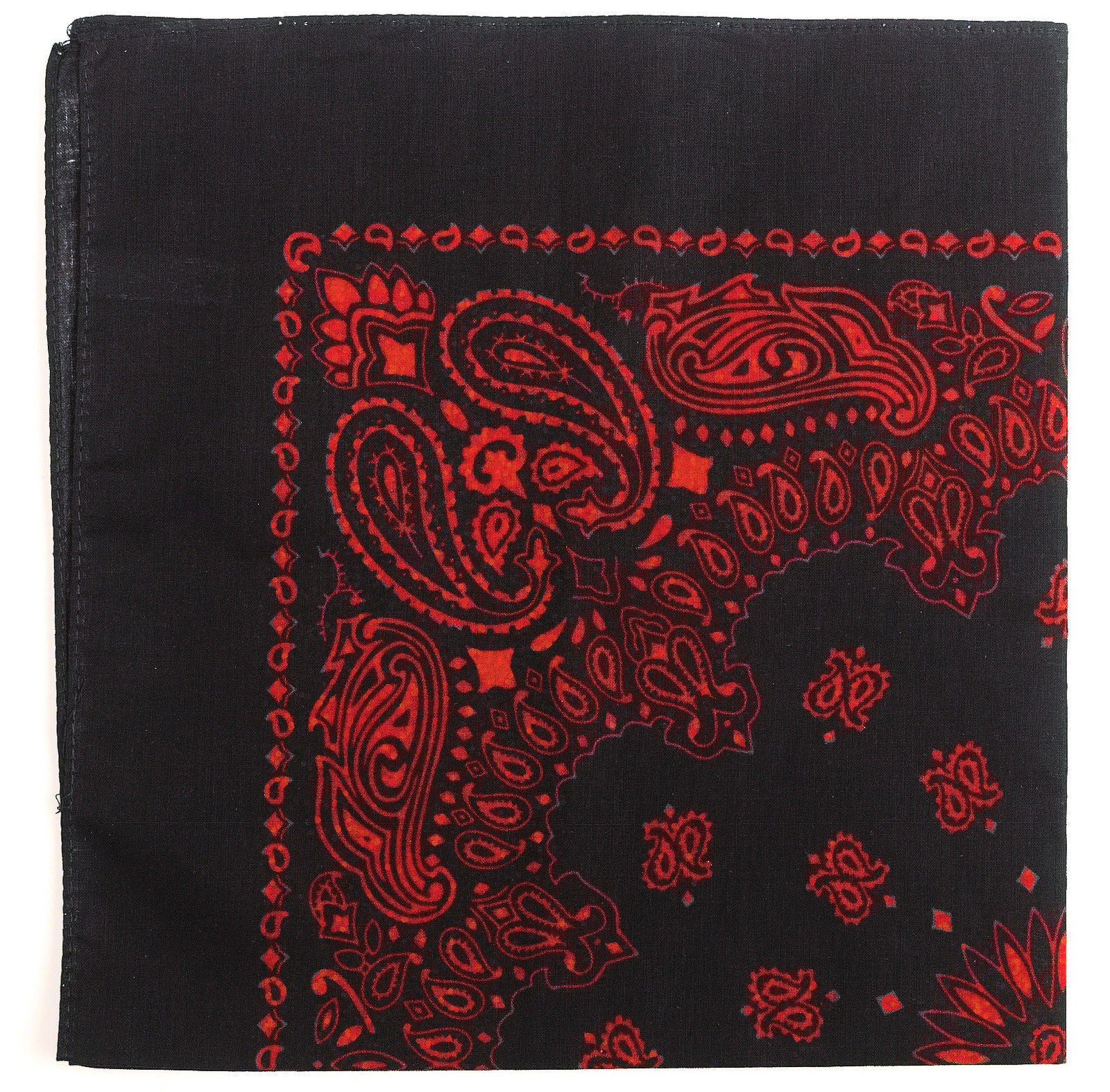 Black w/ Red Paisley